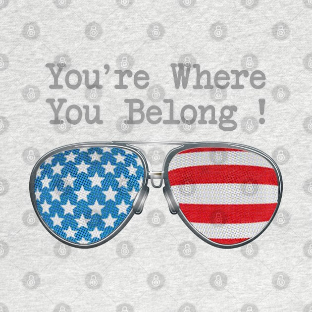 TOP GUN MAVERICK - WHERE YOU BELONG GLASSES by SAMELVES